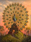 Vladimir Kush Sacred Bird of Yucatan painting